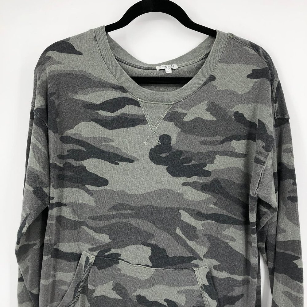 Splendid Green Camouflage Sweater Dress | Made in USA - Picture 4 of 6